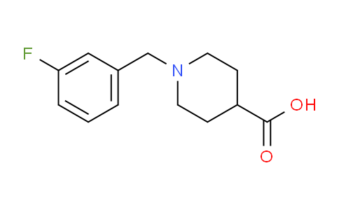 CAS No. 783298-62-4, 1-(3-Fluorobenzyl)piperidine-4-carboxylic acid