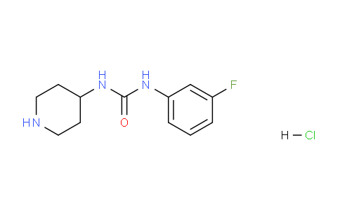CAS No. 1233952-56-1, 1-(3-Fluorophenyl)-3-(piperidin-4-yl)urea hydrochloride