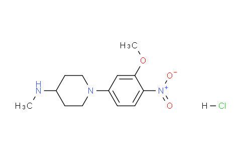 CAS No. 1417793-50-0, 1-(3-Methoxy-4-nitrophenyl)-N-methylpiperidin-4-amine hydrochloride