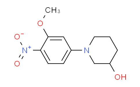 CAS No. 1275398-59-8, 1-(3-Methoxy-4-nitrophenyl)piperidin-3-ol