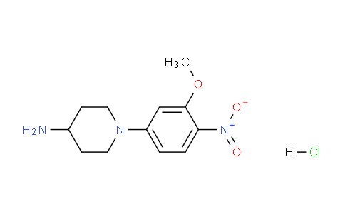 CAS No. 1417793-35-1, 1-(3-Methoxy-4-nitrophenyl)piperidin-4-amine hydrochloride