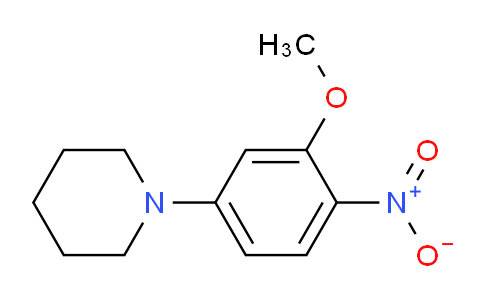 CAS No. 352651-56-0, 1-(3-Methoxy-4-nitrophenyl)piperidine