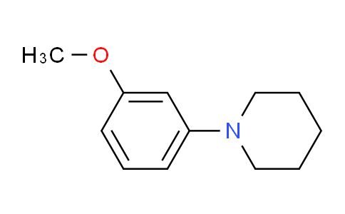 CAS No. 32040-06-5, 1-(3-Methoxyphenyl)piperidine