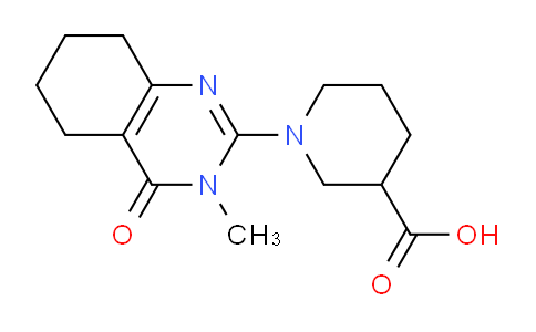 CAS No. 1708080-32-3, 1-(3-Methyl-4-oxo-3,4,5,6,7,8-hexahydroquinazolin-2-yl)piperidine-3-carboxylic acid