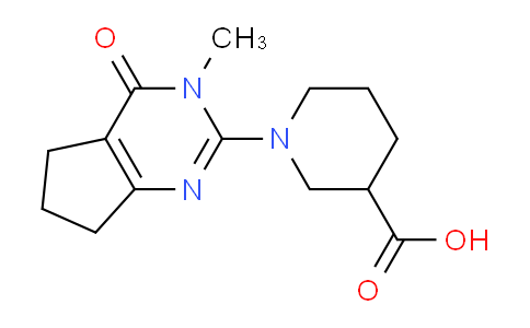 CAS No. 1708428-20-9, 1-(3-Methyl-4-oxo-4,5,6,7-tetrahydro-3H-cyclopenta[d]pyrimidin-2-yl)piperidine-3-carboxylic acid