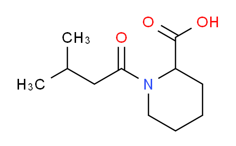 CAS No. 1032056-84-0, 1-(3-Methylbutanoyl)piperidine-2-carboxylic acid