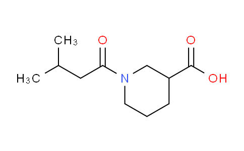 CAS No. 926225-27-6, 1-(3-Methylbutanoyl)piperidine-3-carboxylic acid