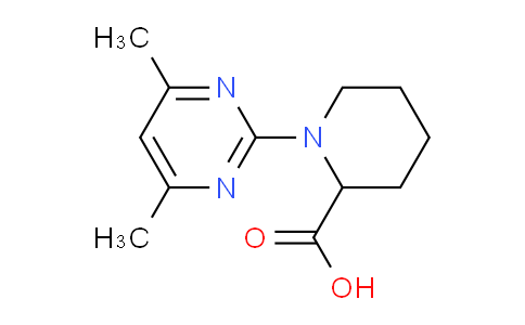 CAS No. 1192509-98-0, 1-(4,6-Dimethylpyrimidin-2-yl)piperidine-2-carboxylic acid