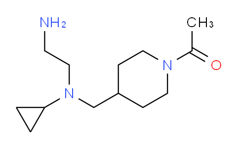 CAS No. 1353970-64-5, 1-(4-(((2-Aminoethyl)(cyclopropyl)amino)methyl)piperidin-1-yl)ethanone