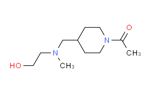 CAS No. 1353974-48-7, 1-(4-(((2-Hydroxyethyl)(methyl)amino)methyl)piperidin-1-yl)ethanone