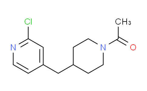 CAS No. 1316217-97-6, 1-(4-((2-Chloropyridin-4-yl)methyl)piperidin-1-yl)ethanone