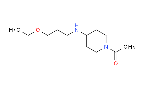 CAS No. 897772-26-8, 1-(4-((3-Ethoxypropyl)amino)piperidin-1-yl)ethanone
