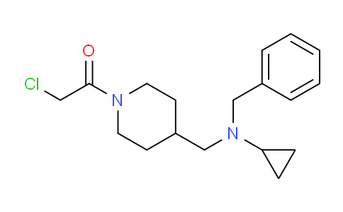 CAS No. 1353963-77-5, 1-(4-((Benzyl(cyclopropyl)amino)methyl)piperidin-1-yl)-2-chloroethanone