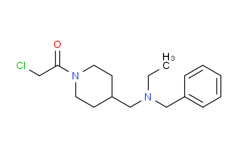 CAS No. 1353954-80-9, 1-(4-((Benzyl(ethyl)amino)methyl)piperidin-1-yl)-2-chloroethanone