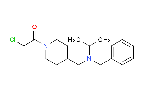 CAS No. 1353968-09-8, 1-(4-((Benzyl(isopropyl)amino)methyl)piperidin-1-yl)-2-chloroethanone