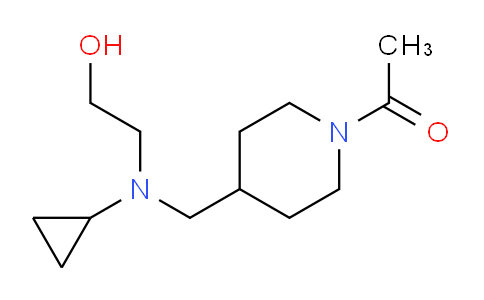 CAS No. 1353985-44-0, 1-(4-((Cyclopropyl(2-hydroxyethyl)amino)methyl)piperidin-1-yl)ethanone