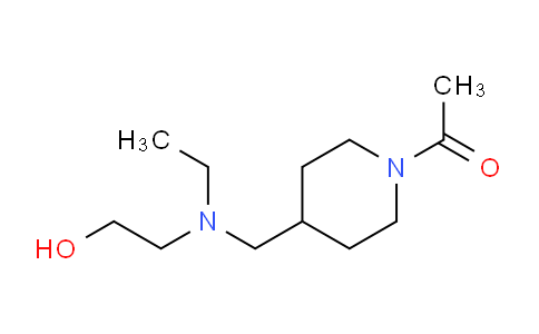 CAS No. 1353954-27-4, 1-(4-((Ethyl(2-hydroxyethyl)amino)methyl)piperidin-1-yl)ethanone