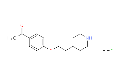 CAS No. 1219971-80-8, 1-(4-(2-(Piperidin-4-yl)ethoxy)phenyl)ethanone hydrochloride
