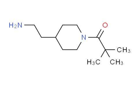 CAS No. 1268521-58-9, 1-(4-(2-Aminoethyl)piperidin-1-yl)-2,2-dimethylpropan-1-one