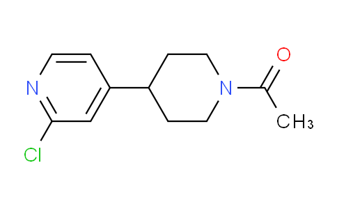 CAS No. 1316217-94-3, 1-(4-(2-Chloropyridin-4-yl)piperidin-1-yl)ethanone