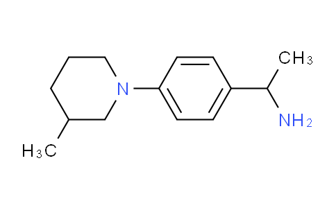 CAS No. 869945-54-0, 1-(4-(3-Methylpiperidin-1-yl)phenyl)ethanamine