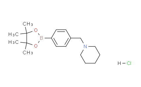 CAS No. 1073372-05-0, 1-(4-(4,4,5,5-Tetramethyl-1,3,2-dioxaborolan-2-yl)benzyl)piperidine hydrochloride