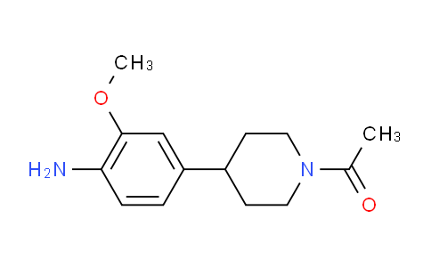 CAS No. 1224708-45-5, 1-(4-(4-Amino-3-methoxyphenyl)piperidin-1-yl)ethanone