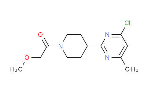CAS No. 1316220-59-3, 1-(4-(4-Chloro-6-methylpyrimidin-2-yl)piperidin-1-yl)-2-methoxyethanone