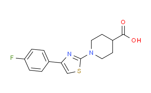 DY633164 | 381193-57-3 | 1-(4-(4-Fluorophenyl)thiazol-2-yl)piperidine-4-carboxylic acid