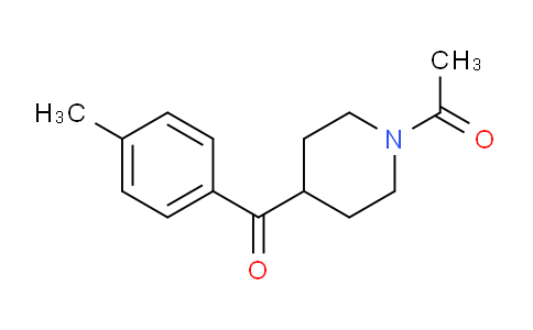 CAS No. 887352-19-4, 1-(4-(4-Methylbenzoyl)piperidin-1-yl)ethanone
