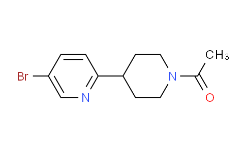 CAS No. 1316221-39-2, 1-(4-(5-Bromopyridin-2-yl)piperidin-1-yl)ethanone