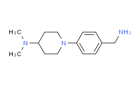 CAS No. 1007869-57-9, 1-(4-(Aminomethyl)phenyl)-N,N-dimethylpiperidin-4-amine