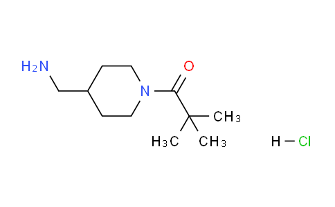 CAS No. 1286273-18-4, 1-(4-(Aminomethyl)piperidin-1-yl)-2,2-dimethylpropan-1-one hydrochloride