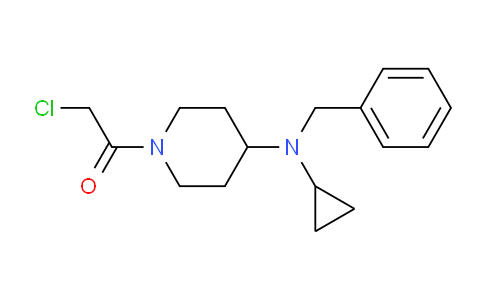CAS No. 1353963-01-5, 1-(4-(Benzyl(cyclopropyl)amino)piperidin-1-yl)-2-chloroethanone