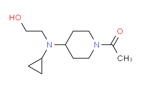 CAS No. 1353971-96-6, 1-(4-(Cyclopropyl(2-hydroxyethyl)amino)piperidin-1-yl)ethanone