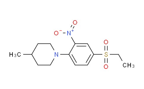 CAS No. 942474-76-2, 1-(4-(Ethylsulfonyl)-2-nitrophenyl)-4-methylpiperidine