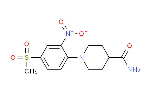 CAS No. 849035-88-7, 1-(4-(Methylsulfonyl)-2-nitrophenyl)piperidine-4-carboxamide