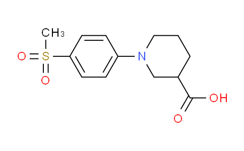 CAS No. 942474-19-3, 1-(4-(Methylsulfonyl)phenyl)piperidine-3-carboxylic acid