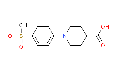 CAS No. 951624-99-0, 1-(4-(Methylsulfonyl)phenyl)piperidine-4-carboxylic acid