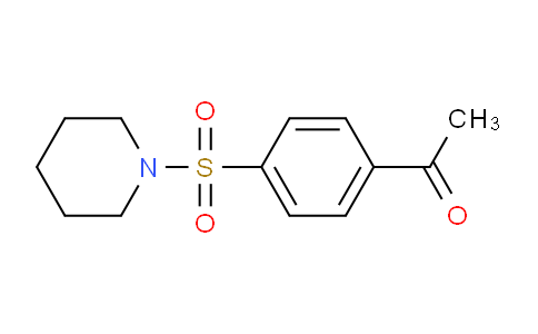 CAS No. 58722-34-2, 1-(4-(Piperidin-1-ylsulfonyl)phenyl)ethanone