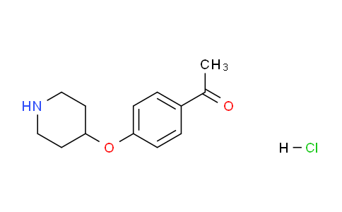 CAS No. 1219976-64-3, 1-(4-(Piperidin-4-yloxy)phenyl)ethanone hydrochloride