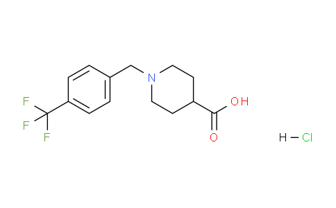 CAS No. 732256-85-8, 1-(4-(Trifluoromethyl)benzyl)piperidine-4-carboxylic acid hydrochloride