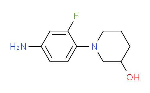 CAS No. 1002726-80-8, 1-(4-Amino-2-fluorophenyl)piperidin-3-ol