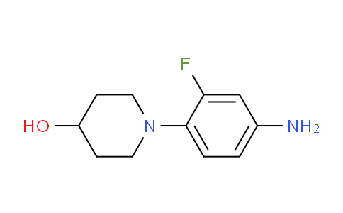 CAS No. 873537-51-0, 1-(4-Amino-2-fluorophenyl)piperidin-4-ol