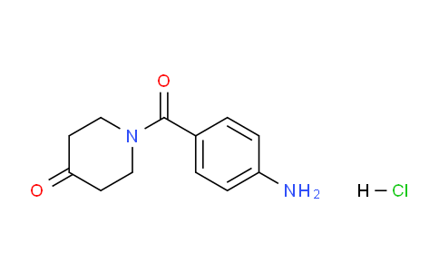 CAS No. 1187927-24-7, 1-(4-Aminobenzoyl)piperidin-4-one hydrochloride