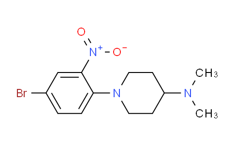 CAS No. 1284067-58-8, 1-(4-Bromo-2-nitrophenyl)-N,N-dimethylpiperidin-4-amine