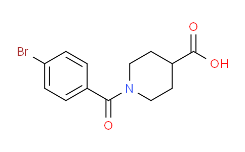 CAS No. 693237-87-5, 1-(4-Bromobenzoyl)piperidine-4-carboxylic acid