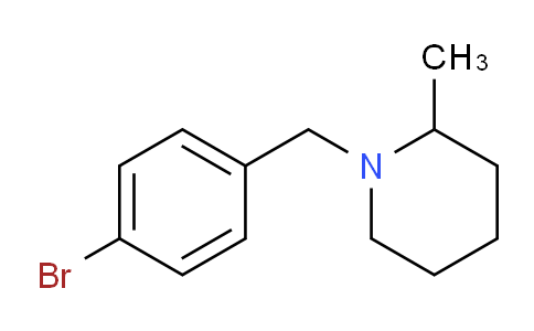 CAS No. 29180-45-8, 1-(4-Bromobenzyl)-2-methylpiperidine