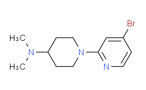 CAS No. 1605331-45-0, 1-(4-Bromopyridin-2-yl)-N,N-dimethylpiperidin-4-amine