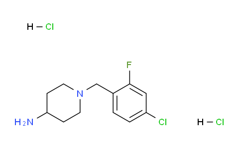 CAS No. 1286273-37-7, 1-(4-Chloro-2-fluorobenzyl)piperidin-4-amine dihydrochloride
